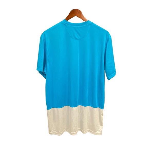 Nike Dri Fit T-Shirt Men's Blue & White Athletic Shirt Size XL - Picture 5 of 8